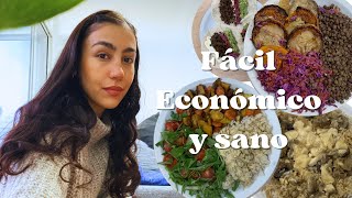 5 IDEAS DE ALMUERZOS VEGANOS  FÁCIL ECONÓMICO Y SALUDABLE [upl. by Drarej783]