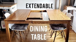 Making an Extendable Dining Table using Sliding Dovetails sorta [upl. by Mehelhteb772]