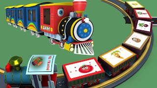 Vegetable Farm Train for Kids  CHOO CHOO CARTOON TRAIN [upl. by Suzanne]