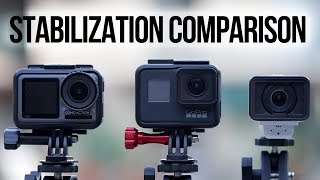 Osmo Action — Stabilization Comparison 4K [upl. by Kroo]