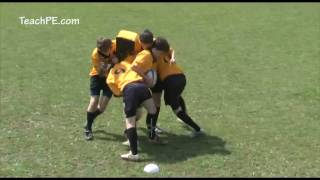 Rugby Mauling Drills  Bag then rip plus 2 [upl. by Aciram]