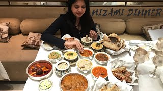 NIZAMS DINNER AT THE PARK  HYDERABAD FOOD [upl. by Marinna]