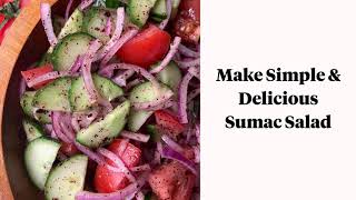 Make Simple Sumac Salad [upl. by Onurb]