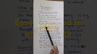 Essay in one minute essay essaywriting [upl. by Mcgruter13]