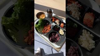 Korean BBQ day at work is the best 😋 koreanfood korea foodie mukbang [upl. by Shoshana]