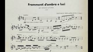 Bellafronte Frammenti d’ombra e luci  Corrado Giuffredi clarinet [upl. by Allevon]