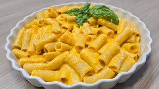 RIGATONI CON CREMA DI PEPERONI  Pasta con peperoni cremosi buonissima delicata facile e veloce [upl. by Ordep]