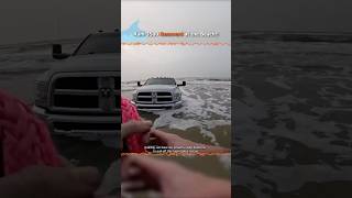 Expert Saves RAM 3500 from Disaster at Beach 🌊😬 by Two Jeep Rubicons [upl. by Phebe151]