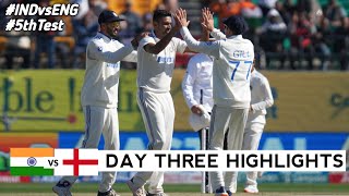 India vs England 5th Test DAY 3 Full Match Highlights  IND vs ENG 5th Test DAY 3 Full Highlights [upl. by Nosiram912]