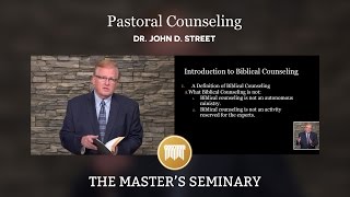 Lecture 01 Pastoral Counseling  Dr John Street [upl. by Alilad858]