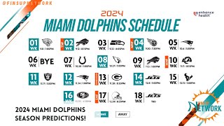 Miami Dolphins 2024 Season Predictions  Tua Tagovailoa MVP Aspirations [upl. by Ylluz]