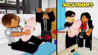 SWITCHED AT BIRTH Roblox BROOKHAVEN RP  RolePlay  Snicker Hoops Gaming [upl. by Swithbart97]