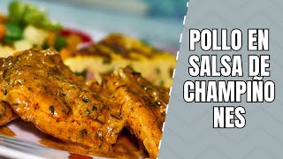 POLLO EN SALSA DE CHAMPIÑONES [upl. by Hallagan]