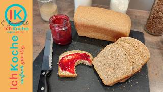 Super Fluffig amp Einfach Vollkorntoastbrot in nur 3 Stunden Perfekt für Frühstück amp Co [upl. by Womack]