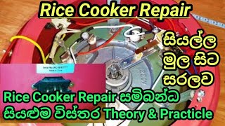 Rice Cooker Repair සියල්ල එකම පාඩමකින් [upl. by Karlow]