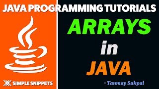 Arrays in Java  Detailed Explanation  Theory  Program Example [upl. by Jocelin]