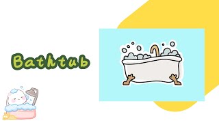 Learning Bathroom Items  Simple with Pictures  English for Preschool  Vocabulary [upl. by Eittik]