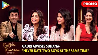 Gauri Khan Maheep Kapoor amp Bhavna Panday on Koffee With Karan  Shah Rukh Khan  Suhana Khan [upl. by Gerge]