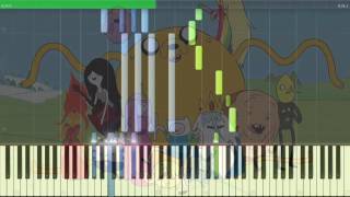 Adventure Time All Gummed Up Inside synthesia [upl. by Enilec444]