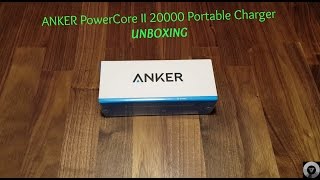 Anker PowerCore II 20000 Portable Charger Unboxing [upl. by Xantha537]