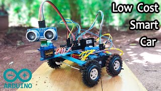 Obstacle avoidance robot  Low cost Arduino robot project [upl. by Xylon140]