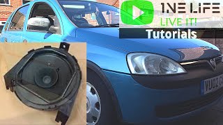 Vauxhall Opel Corsa C  Rear Speaker Remove and Replace How To [upl. by Coral419]