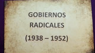 GOBIERNOS RADICALES EN CHILE 19381952 [upl. by Anirbas125]