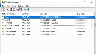 How to find WiFi passwords stored in Windows using Wireless Key View Software [upl. by Kevyn686]