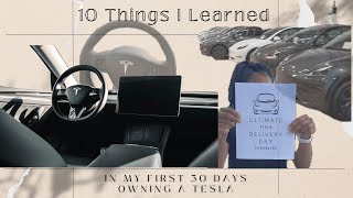 10 Things I Learned in My First Month with a Tesla [upl. by Reel]