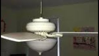 CEILING FAN FALLING DOWN SLIDESHOW INSANE [upl. by Rotow]