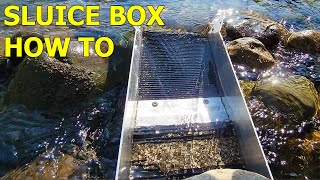 Sluice Box  How To  Picklepuss Sluice Mat [upl. by Annnora]