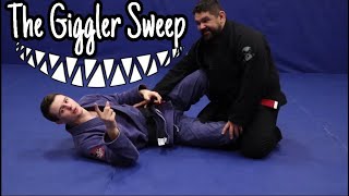 Sneaky Sweep From the BJJ Half Guard “The Giggler Sweep” [upl. by Oscar]