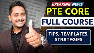 PTE CORE Full Course  Tips Templates Strategies  Skills PTE Academic [upl. by Loresz]