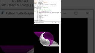 Python Plot YinYang with Script by Turtle [upl. by Ecaj]