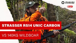 STRASSER RS14 UNIC Carbon vs 140kg wildboar [upl. by Schell]