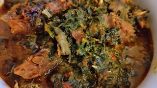 Making delicious Nigeria waterleaf soup shorts [upl. by Roydd]