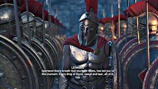 Assassins Creed Odyssey  All Leonidas amp 300 Spartans Cutscenes PS4 Pro [upl. by Xirtaeb]