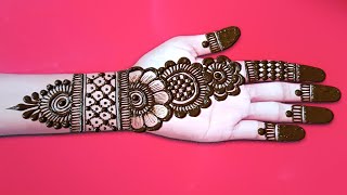 New beautiful mehendi designs  simple styles mehendi  for front hand mehendi designs  mehendis [upl. by Blank]