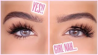 HOW TO APPLY FALSE LASHES EASILY  Amanda Ensing [upl. by Anovad]