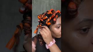 Its officially FLEXI ROD SET SEASON🤭🤭 Now this isnt my best work but this is how to do a flexi [upl. by Vigor]