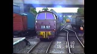 EAST LANCS RAILWAY KNOTTINGLEY DEPOT 16 6 91NEIL HAYTON RAILWAY MEMORIESrailway train [upl. by Armalla982]