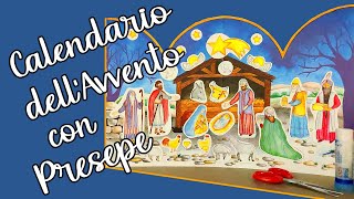 📅🌟👼🏼 CALENDARIO dellAVVENTO con PRESEPE 🐑🐂👑🎄 Tutorial con Disegni da Ritagliare e Incollare ✂⬇ [upl. by Snider]