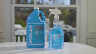 Ecolab Pro Glass amp Multi Surface Cleaner Product Video [upl. by Yednil880]