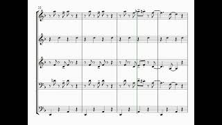 Cantina Band form Star Wars  Sheet Music Score The Chamberlain Brass [upl. by Ade]