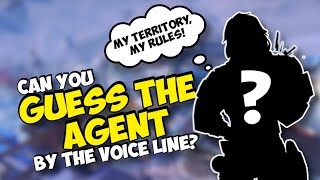 CAN YOU GUESS THE VALORANT AGENT BY THE VOICE LINE [upl. by Ative]