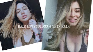 CLIP IN Hair Extensions For Thin Hair 🌻 [upl. by Cesaria]