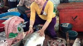 Seafoods market at Sihanoukville [upl. by Negyam500]