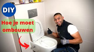 leer inbouw wc ombouwen naar een wc douche Deze loodgieter geeft tips en trucs [upl. by Yelmene]