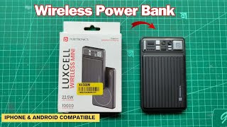 Portronics Luxcell Wireless Mini Power Bank 10000Mah 225W Fast Charging [upl. by Candis]