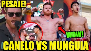 PESAJE Canelo Álvarez vs Jaime Munguia TIENES QUE VERLO [upl. by Ljoka]